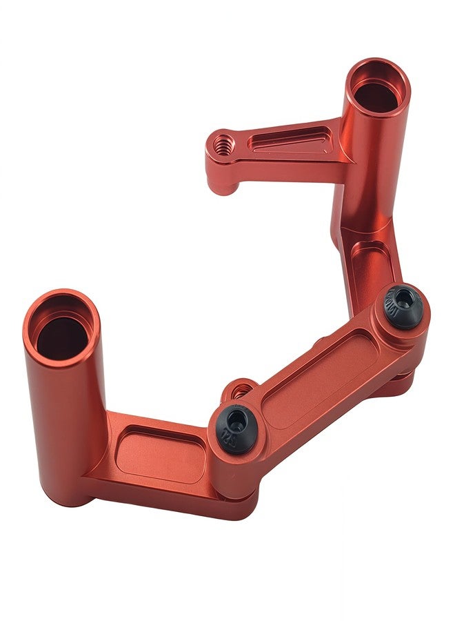 Ruivexi Aluminum Steering Bellcranks Drag Link Upgrade Parts with Bearings, Compatible with Traxxas 1/10 Slash 2WD, Rustler VXL, Bandit, Stampede, Nitro Slash RC, Replace 3743 (Red) - Image 1